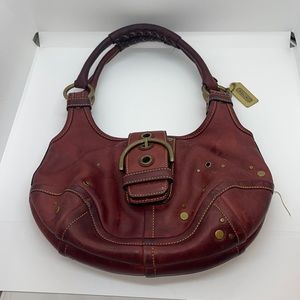 Coach soho buckle stud leather hobo